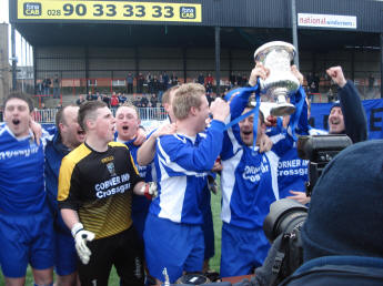 The moment the cup goes up.