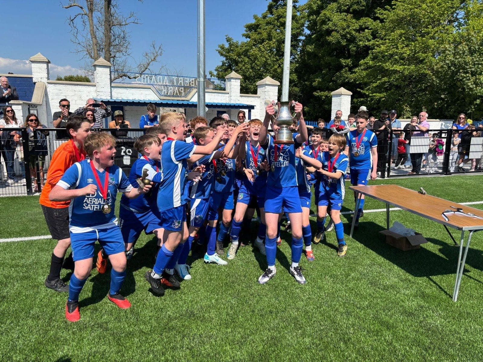 Kilmore Rec youth players at Robert Adams Park